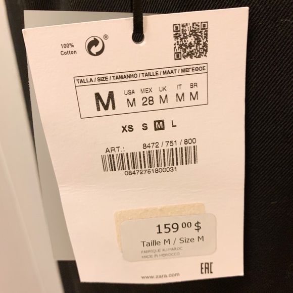 Zara limited edition black skirt with straps - Picture 6 of 7